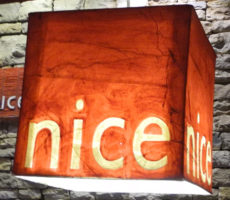 red Nice sign